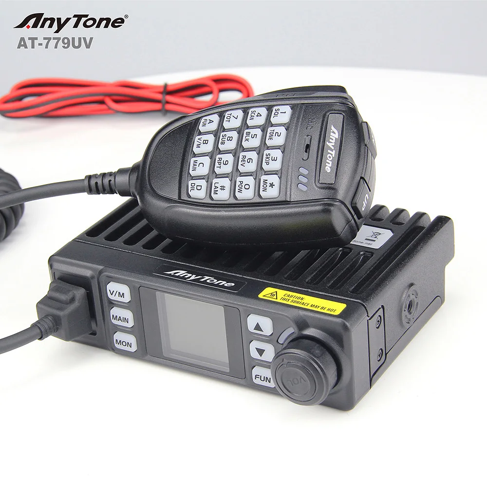 AnyTone AT-779UV 20W Mini Size Mobile Radio  Dual Band 136-174/400-490MHz  Car Transceiver Two Way Radio