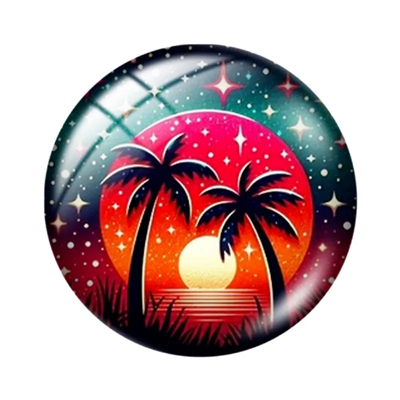 Sunset Designs 12/18/20/25mm glass cabochon  bracelet pendant rings for jewelry demo earrings back Making findings