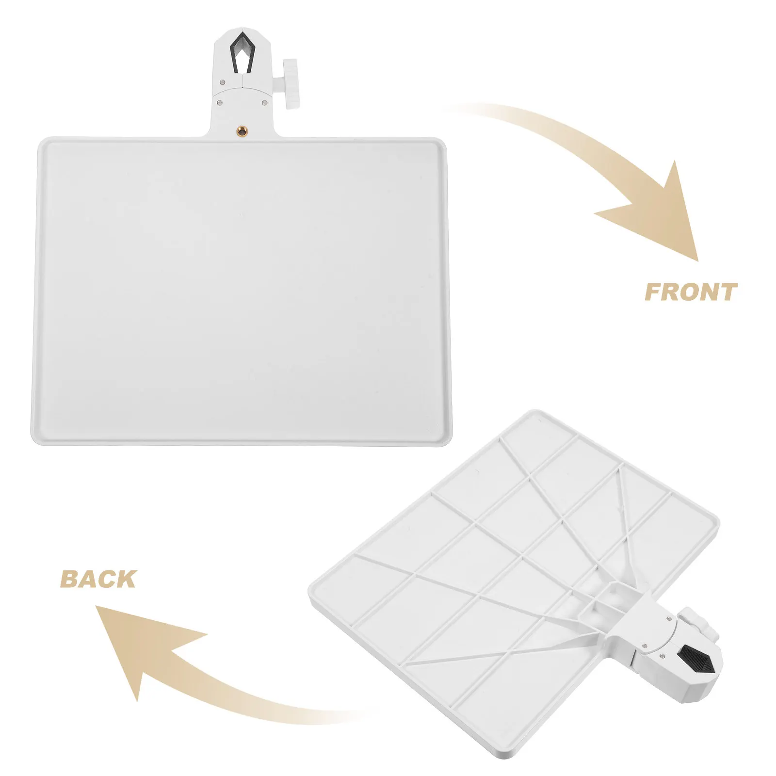 Universal Adjustable Microphone Stand Attachment Tray Sound Card Storage Rack for Live Streaming Recording Concert Karaoke
