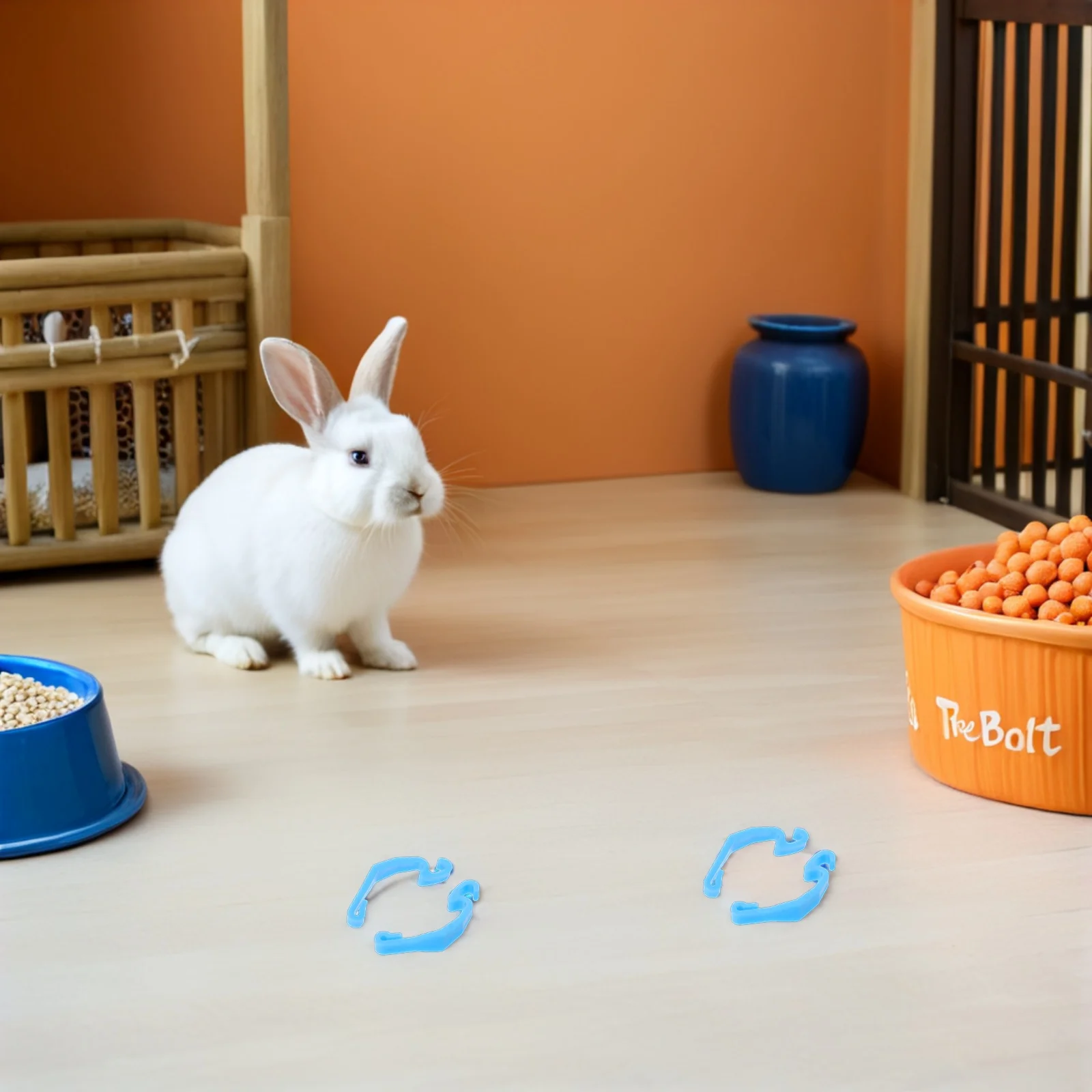 

24pcs Pet Cage Fixed Edge Clips Plastic Connectors For Small Animal Wire Cages Rabbit Hamster Gerbil Cat Bird Fencing Fastening