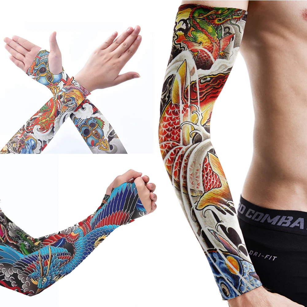 Summer cold sleeves, ice sleeves, wristbands, UV protection, wrists, flower arms, printed cycling and running sports gloves