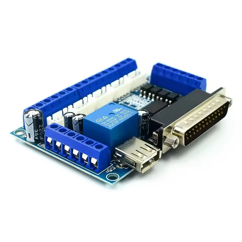 MACH3 CNC 5 Axis Stepper Motor Driver Interface Board with Optocoupler Isolation N132 for Engraving