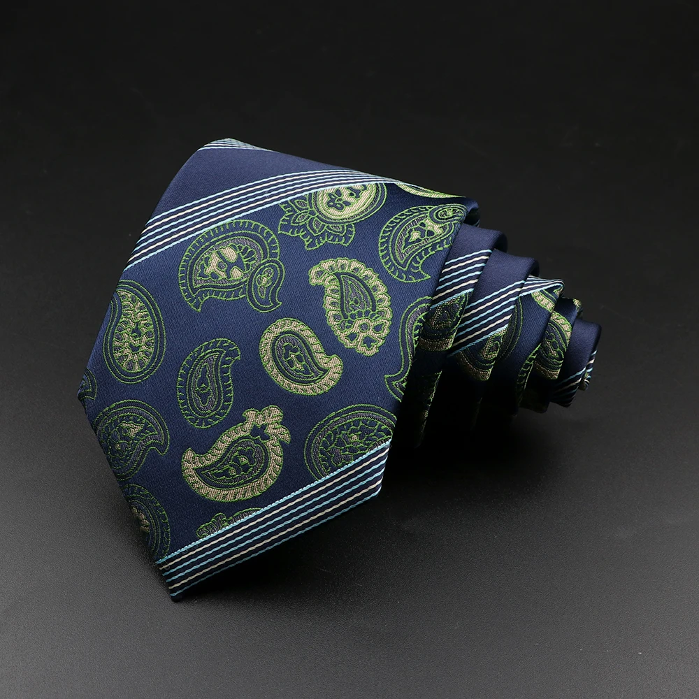 8 cm Tie Gravatas Newest Design Woven 8 cm Silk Necktie Wedding Business Suit Accessories Blue Man Dot Fit Group Party Office