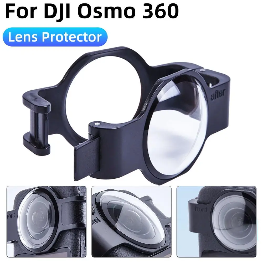 Protetores de lente snap-on para dji osmo 360 pc/capa protetora de lente de vidro com revestimento anti-reflexo para dji osmo 360 acessórios