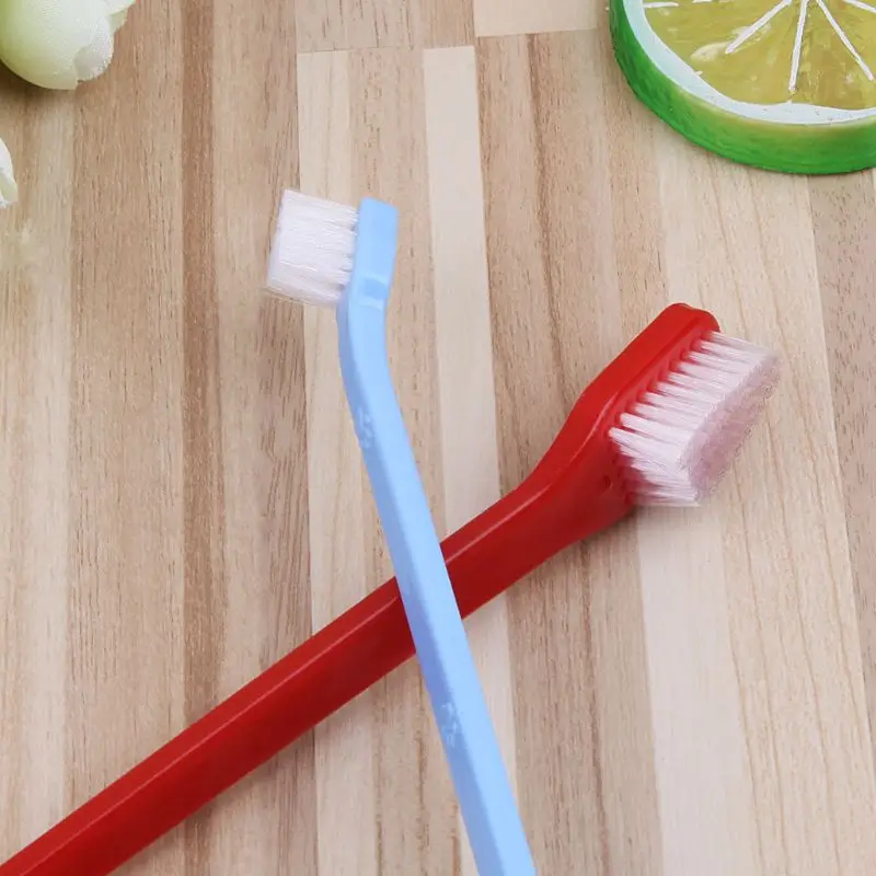 Double-Headed Dog Toothbrush Multi-purpose Toothbrush Pet Dental Care Supplies