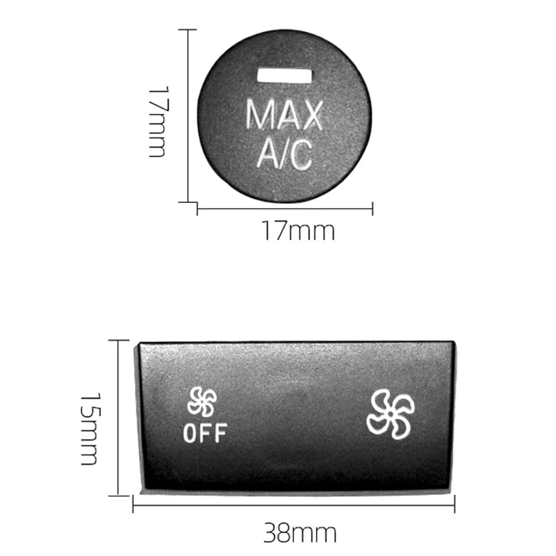 車の中央制御パネルボタンスイッチカバー BMW F30 車の自動マックス A/C 風ファンオフボタン車のスイッチキャップ内装部品
