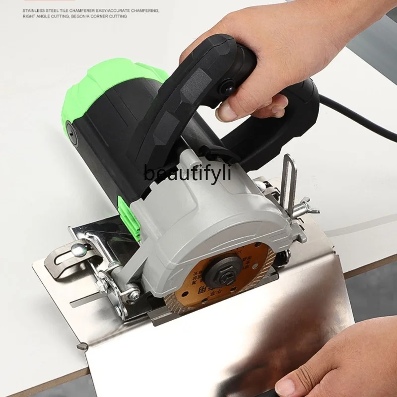 zq Multifunction Bracket Accessories Manual Guide Angle Small Ceramic Tile Edging 45 Degree Angle Cutting Machine