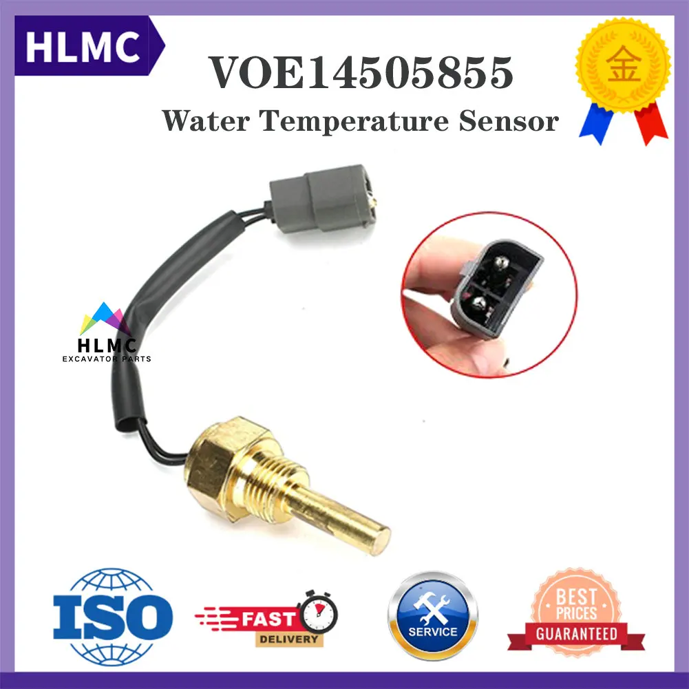 VOE14505855 EC140B EC160B EC180B EC210B EC240B EC290B Water Temperature Sensor For Excavator 14505855 VOE11039194 11039194