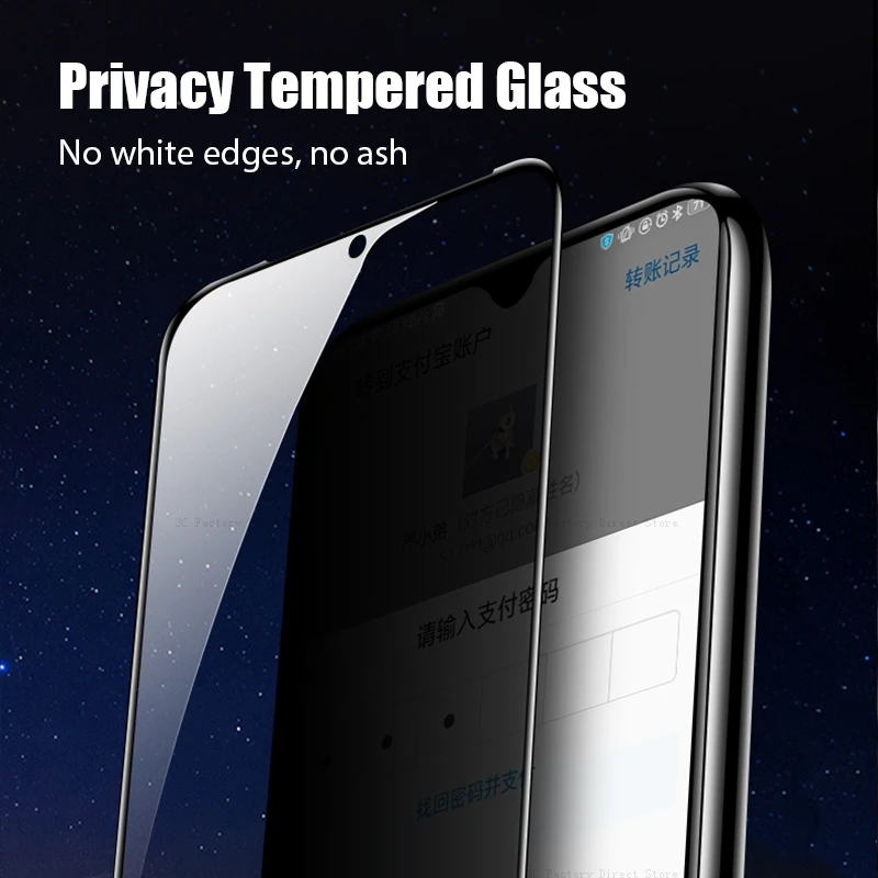 Anti Spy Tempered Glass For Samsung S21 Plus S23 S22 Ultra Note 20 10 S10 Lite Privacy Screen Protector M31S M21 M10s Film