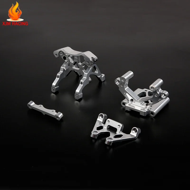 Conjunto de cabeça frontal em massa de metal e alumínio cnc para 1/5 hpi rofun baha rovan km baja 5b 5t 5sc rc peças de brinquedos de corrida de carro