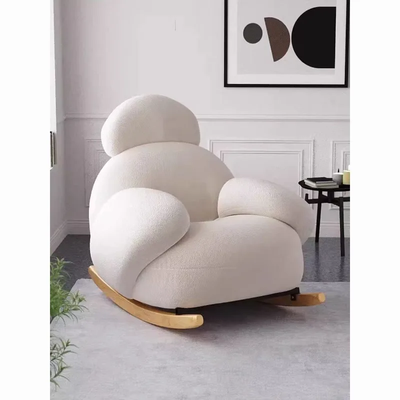 

Rocking chair small apartment leisure single Internet celebrity living room lazy sofa simple modern balcony senior recliner