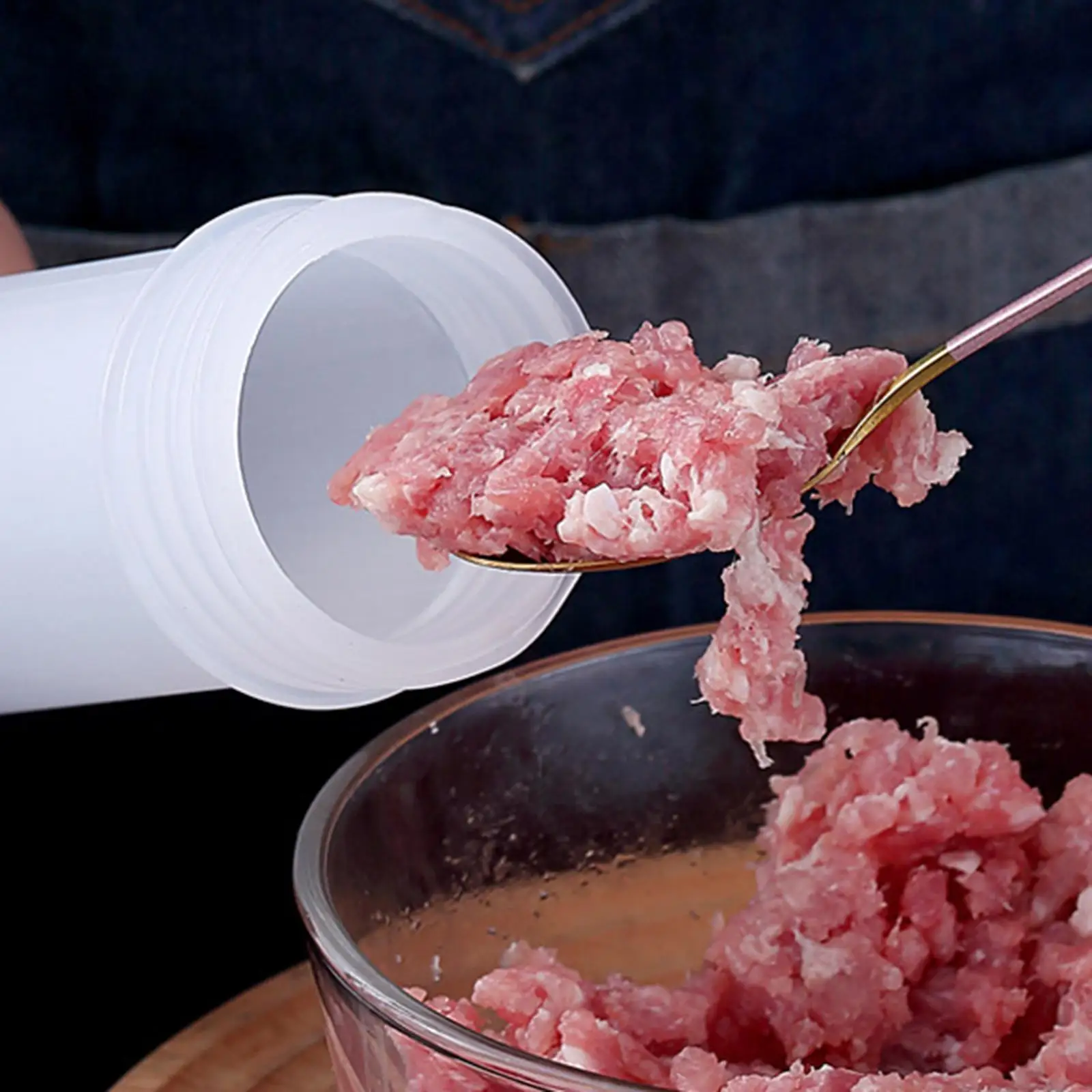 DIY Sausage Stuffer Filler Kit for Family Cooking with 3 Interchangeable Funnel Tubes Manual Meat Grinder Accessory Home Use - view 5