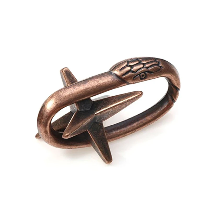 الكلاسيكية الأفعى الهروب لغز معدني تفكيك الدماغ دعابة الذكاء اختبار لعب للأطفال بنين بنات المراهقين ألعاب تحدي العقل