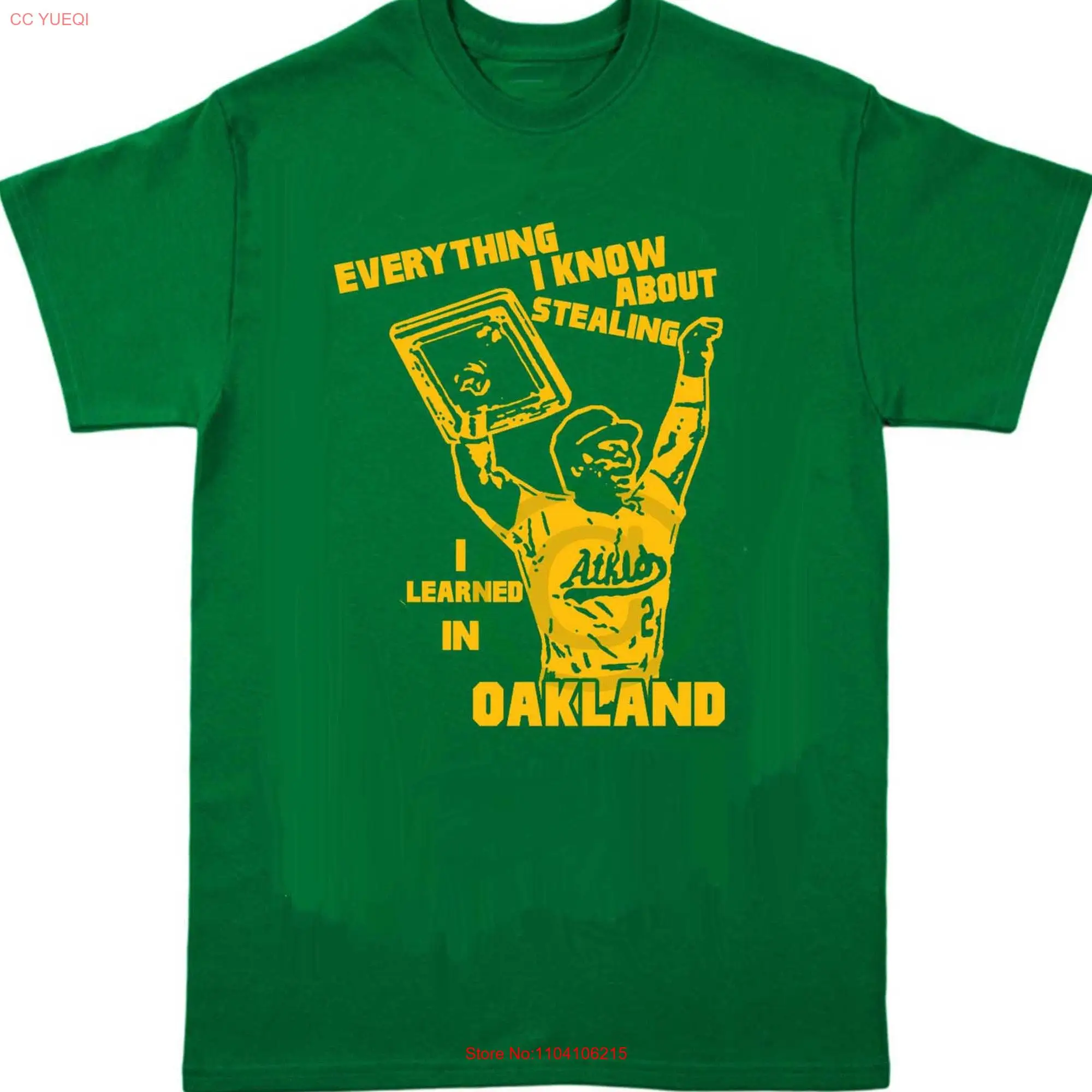 Everything I know about Stealing Learned in Oakland T Shirt Rickey Henderson Alameda Coliseum sell team john fisher