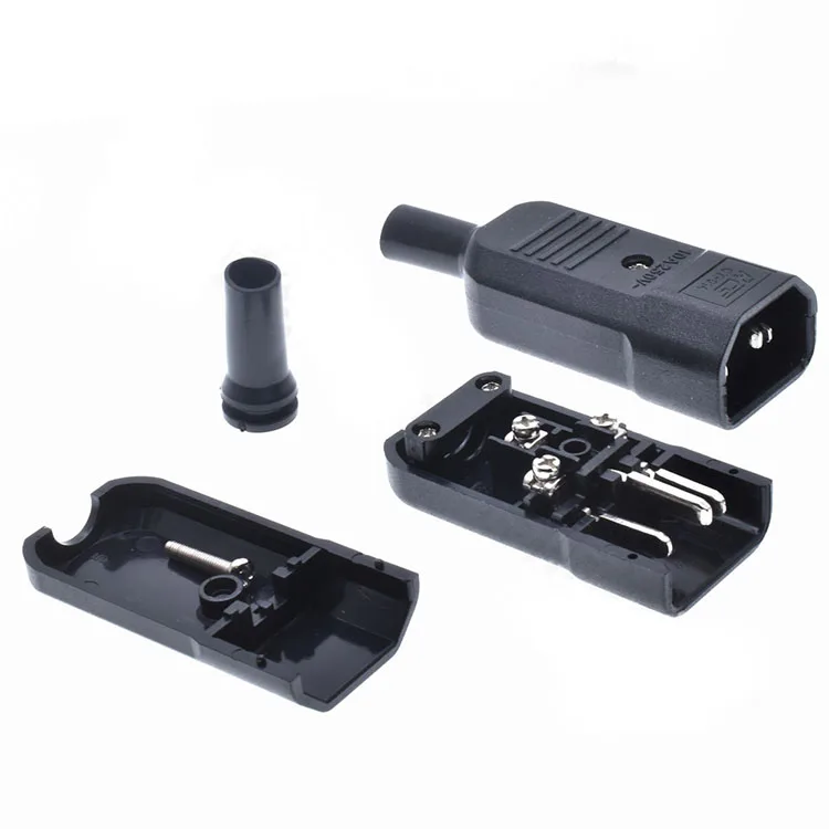 CT-013/CT-014 Pin word DIY lock screw connection plug Male/female butt plug universal C13-C14 10A250V connector - view 3