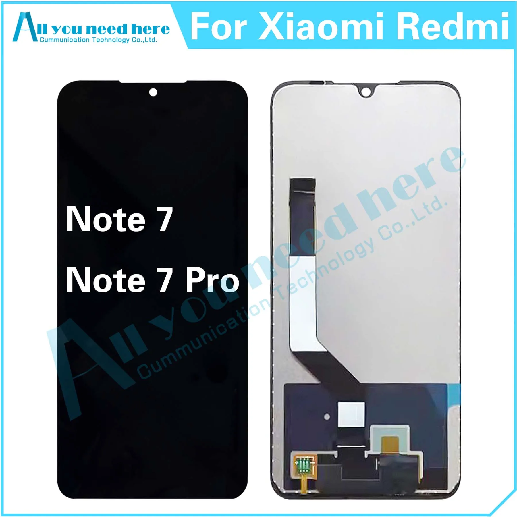 100% Test For Xiaomi Redmi Note 7 Pro LCD Display Touch Screen Digitizer Assembly For Note7 Note7Pro Repair Parts Replacement