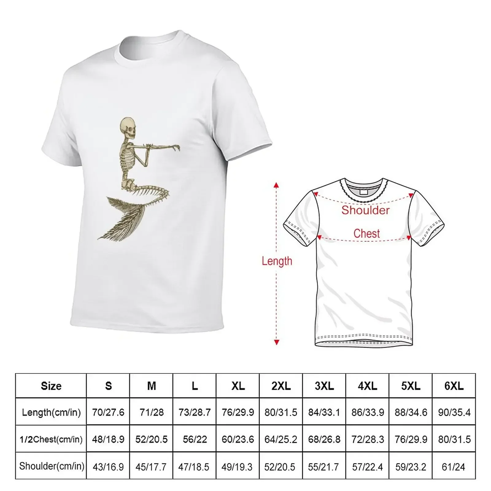 BATHING  SKELETON - SEPIA T-Shirt aesthetic clothes customizeds tees mens  t shirts