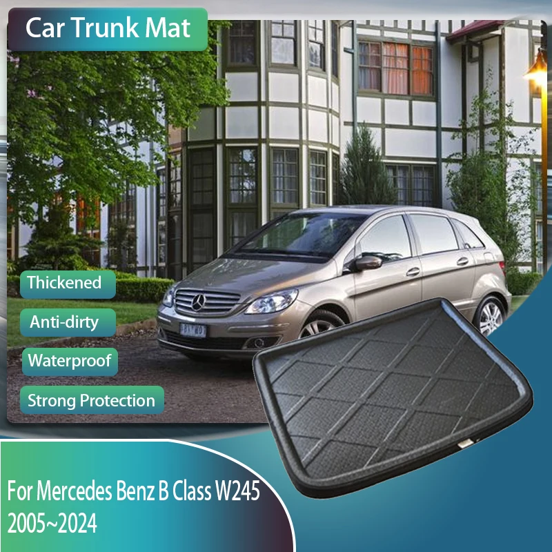 

Car Mats For Mercedes Benz B Class W245 2005~2011 5seat Anti-dirty Boot Tray Carpet Mud Rear Trunk Storage Pads Auto Accessories