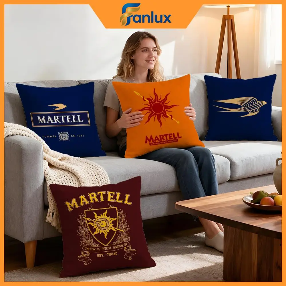 Capa de almofada da marca Martell, 4 peças, capas decorativas, capa de almofada macia para decoração de sofá, 40x40, 45x45, fronhas