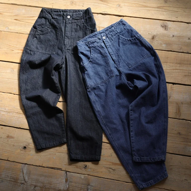 

Spring 2026 High Waist Loose Fit Straight Leg Cotton Denim Jeans Waed Effect Daily Wear Ladies Jeans Blue Denim Fabric