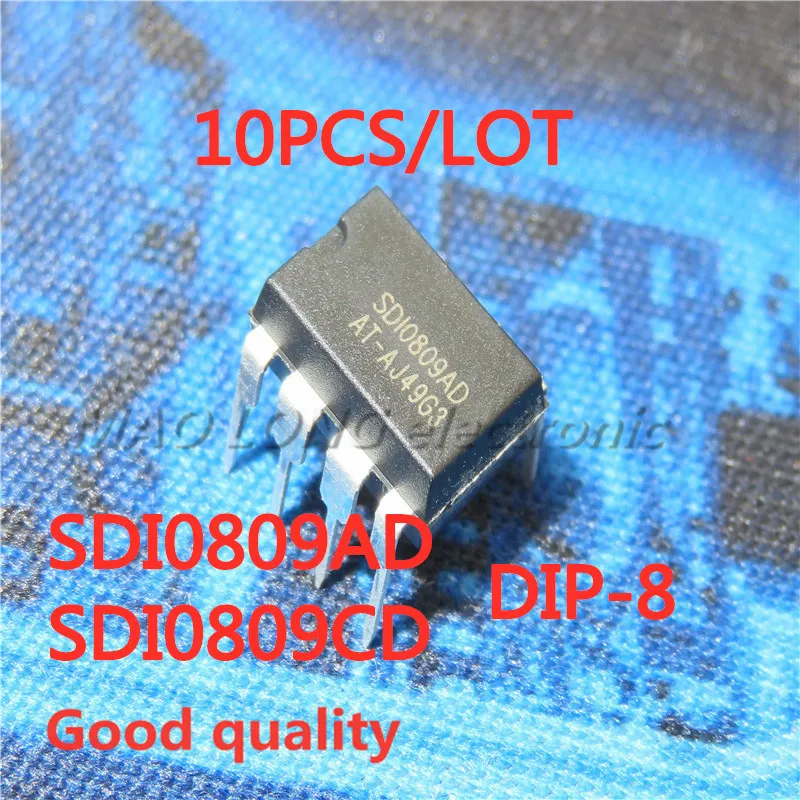 10PCS/LOT  SDI0809AD SDI0809CD SDI0809 DIP-8 LCD switching power supply chip   New In Stock