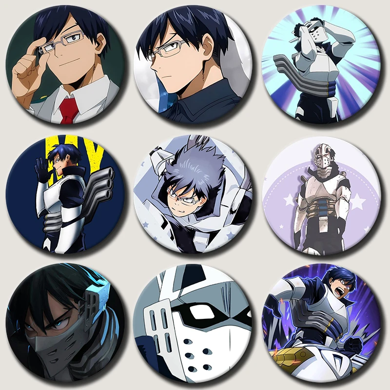 

58mm Anime Character Tenya Ida Soft Button Pin Hero Cartoon Brooch Creative Badge for Backpack Clothes Decoration Gift