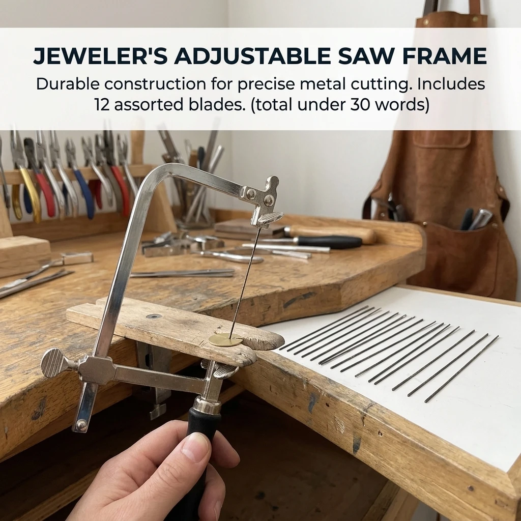 Jewelry Maker Coping Saw Set Professional U Frame Saw for Fine Woodworking DIY Model Making Silver Gold Cutting Tools Kit