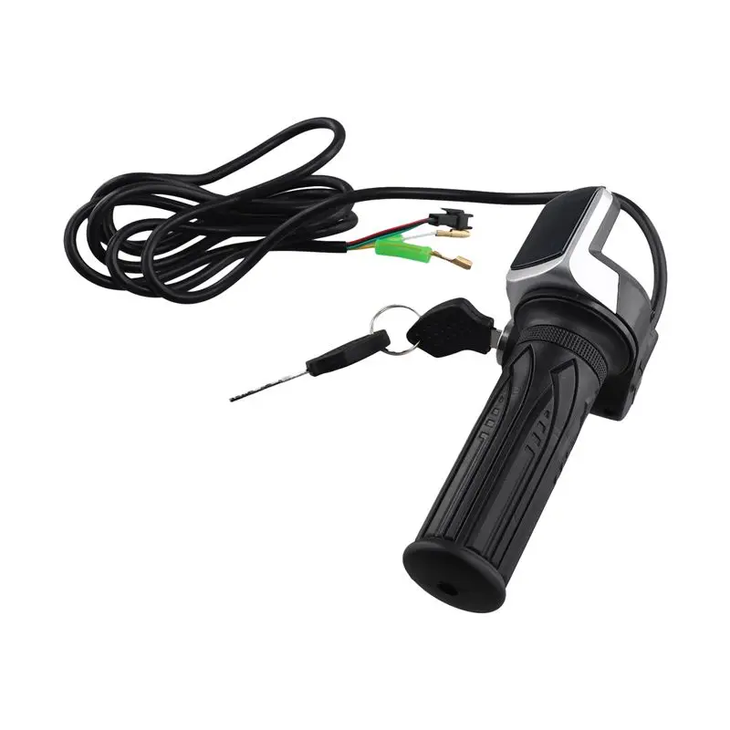 Multi-Purpose Bike Twist Throttle For Electric Bike Throttle Gas Handle Throttle LCD Display Lock Key