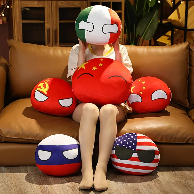 10cm Country Ball Plush Pendant Toy Plushie Doll Countryball USSR USA FRANCE RUSSIA UK JAPAN GERMANY ITALY Korea Gifts For Kids