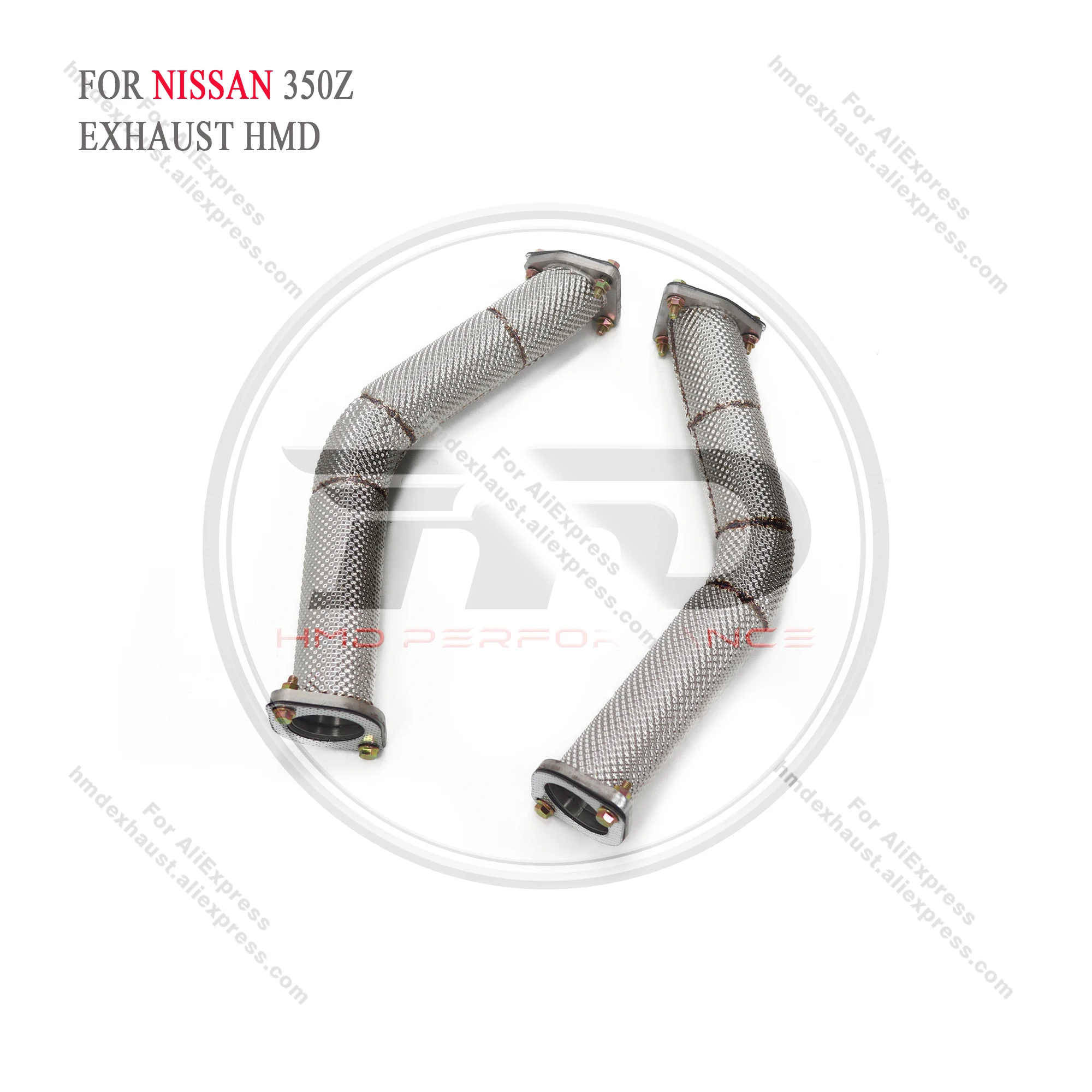 HMD Exhaust System Stainless Steel Performance Downpipe for Nissan 350Z 3.5L With Heat Shield Pipe