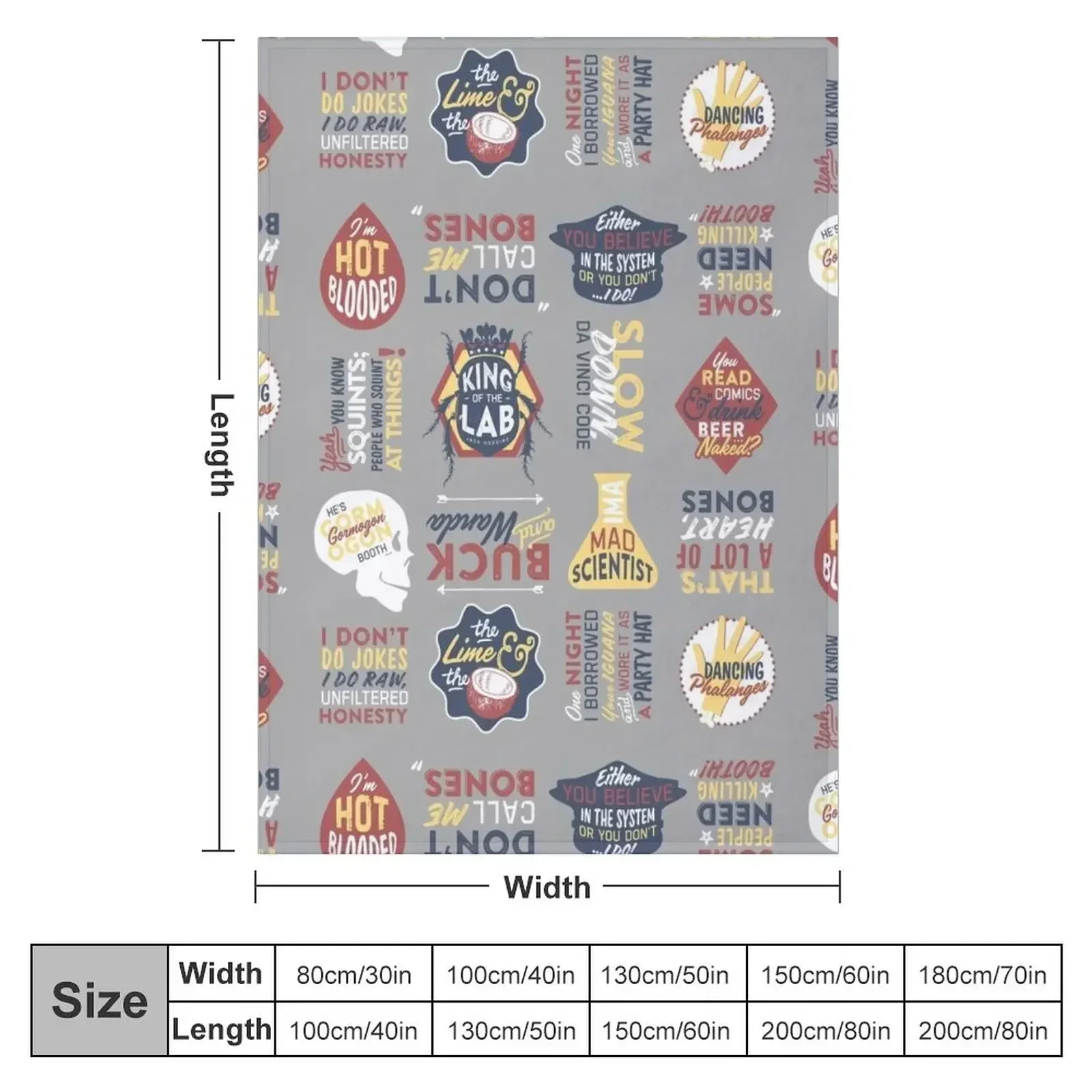BONES - TV SHOW - COLOR COLLAGE Throw Blanket couch cozy soft plush fuzzy picnic outdoor blanket