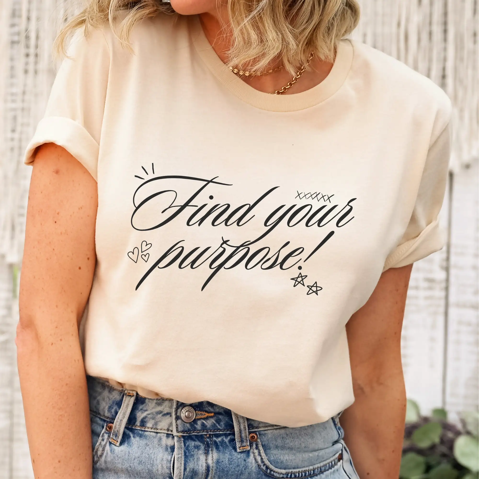 

Find Your Purpose T Shirt Motivational Quote Religious Saying Inspirational Yoga Meditation Teacher