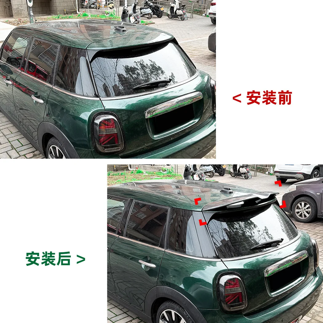 For Mini One F55 F56 2014-2024 ABS Plastic Car Rear Trunk Lid Roof Spoiler Wings Body Kit Exterior Tuning Accessories Part