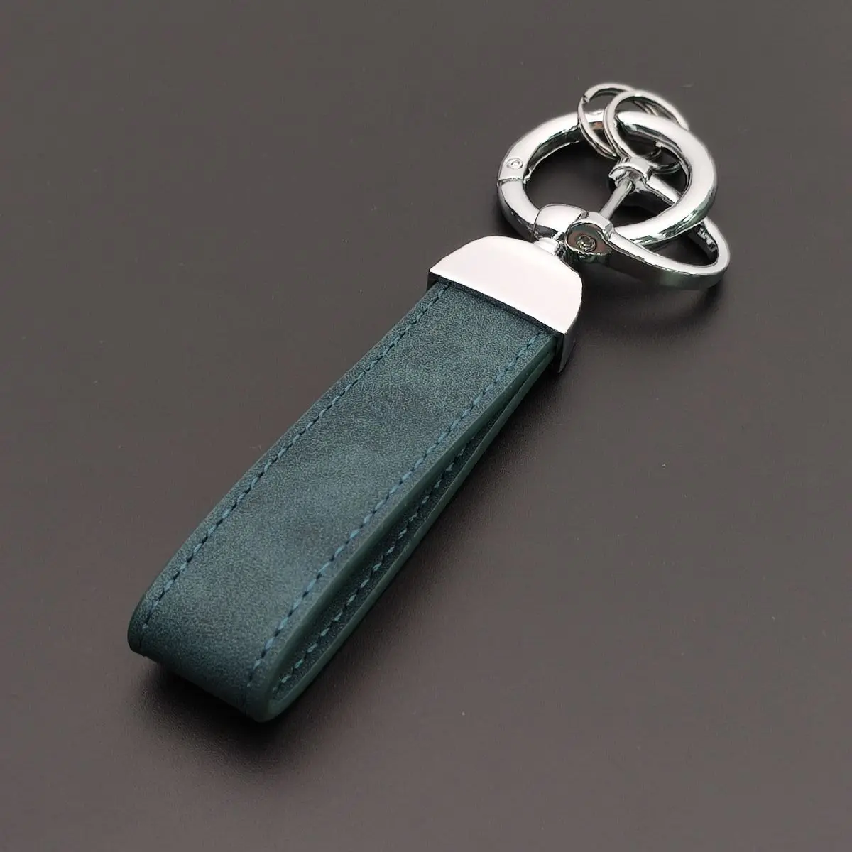 Personalized Leather Key Chain Ring, Custom Gift