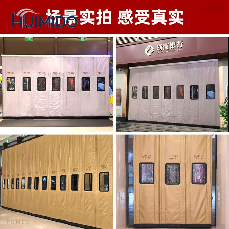 magnetic self-priming pu cotton door curtain thickened sound insulation insulation cold-proof supermarket store commercial