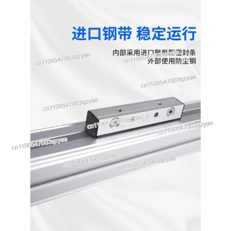 أسطوانة ميكانيكية بدون قضبان DGC-K-25-500/1000-PPV-A-GK مع حاجز توجيه طويل السكتة الدماغية