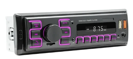 

D3231 Car Radio Stereo Bluetooth MP3 Player Audio FM Aux Input Receiver SD TF USB Multimedia Autoradio Player