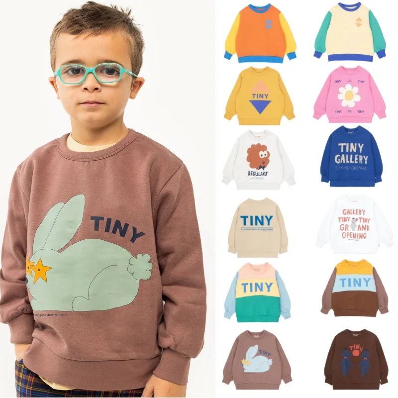 Children's Sweatshirt 2024 Fall And Winter New Cartoon Padded Warm Boys Sweater Cotton Cute Baby Sweatshirt Children's Clothing