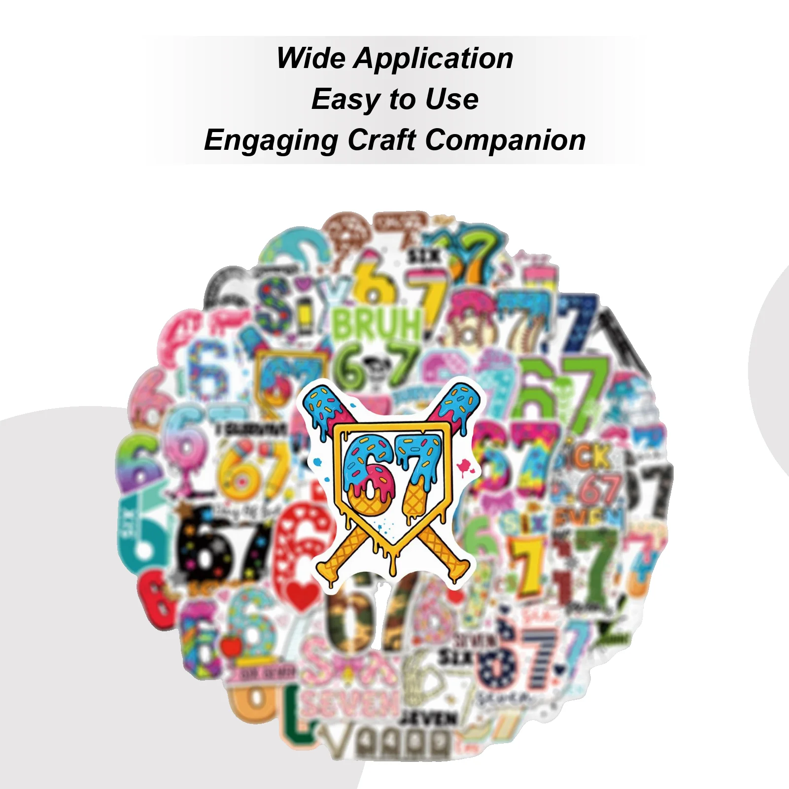 

Наклейки-каракули, 50 листов, водонепроницаемый клей, 67 тегов, милые наклейки для делового дома, двери, бутылки вина, чашки, упаковка на день рождения