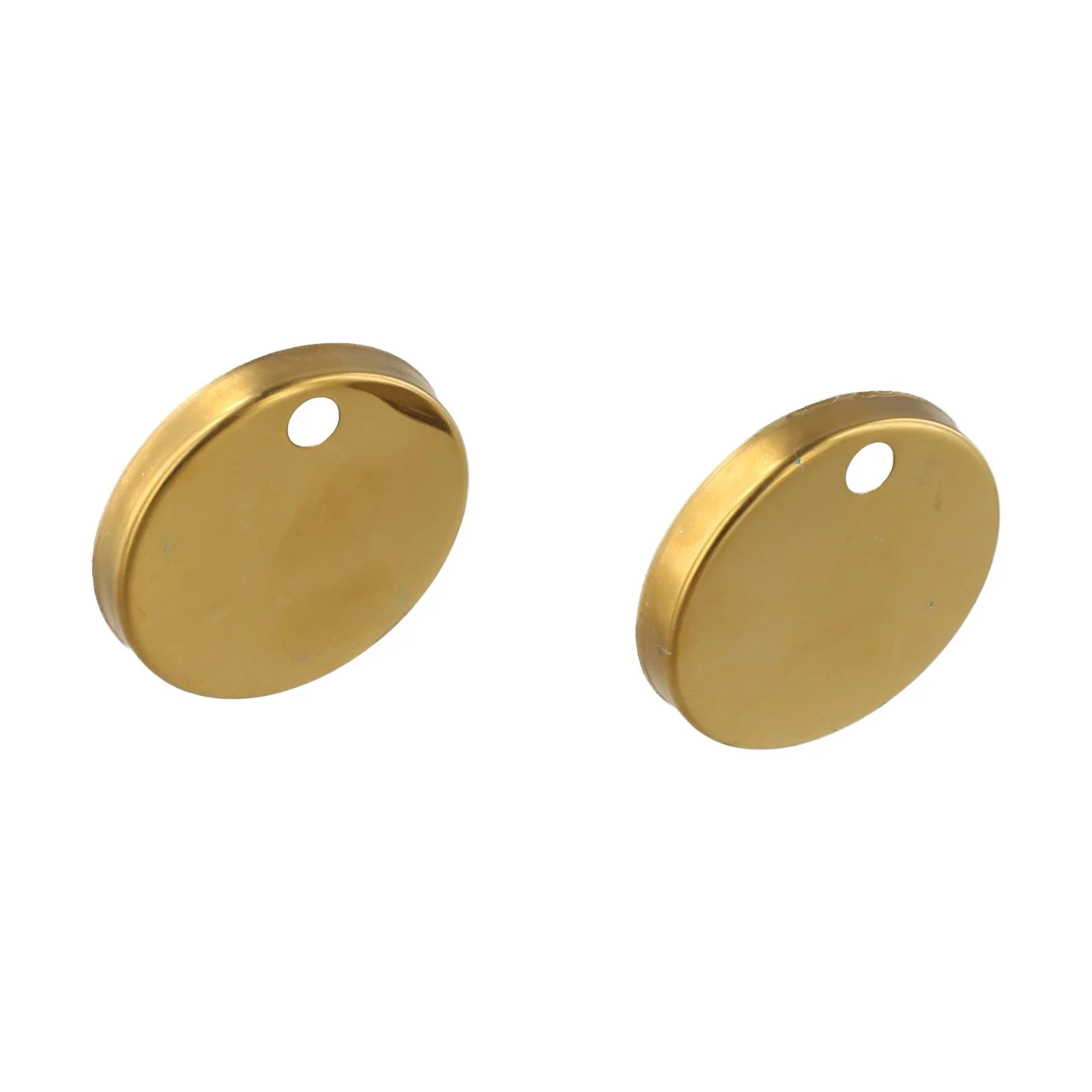 2Pcs 60mm Gold Stainless Steel Toilet Seat Hinge Cover Decorative Fixing For Bathroom Restroom Hardware Accessories