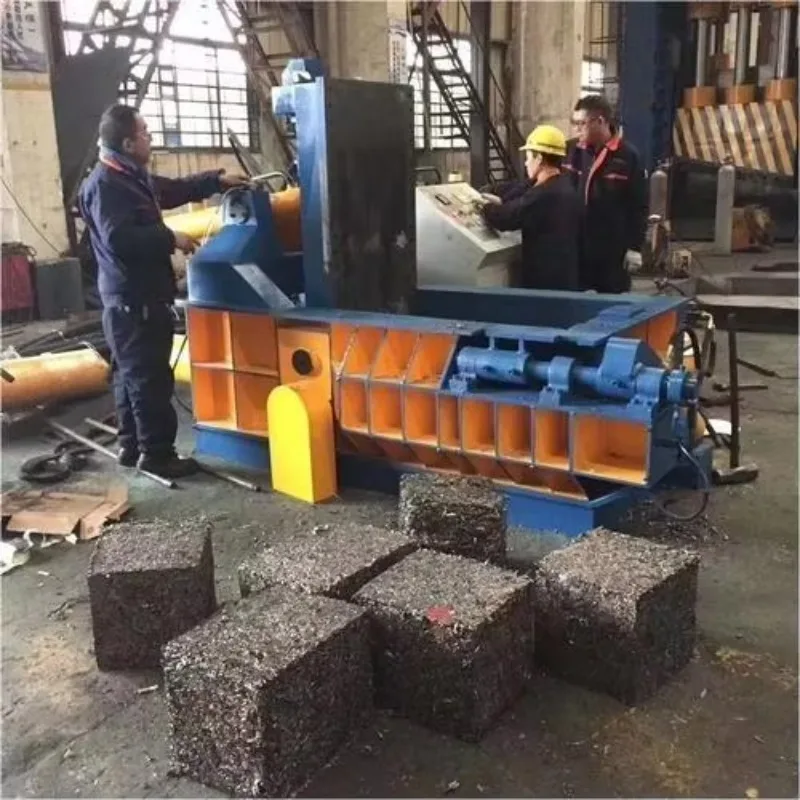 Customized Horizontal Automatic Hydraulic Stainless Steel Metal Baling Press Waste Copper Iron Compress Baler