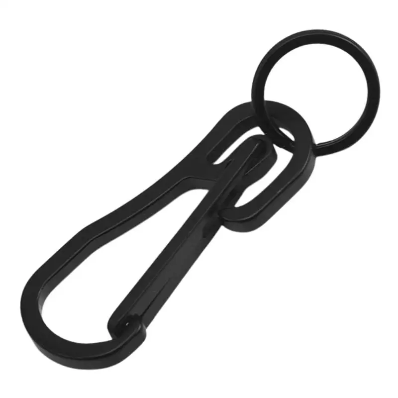 Stainless Steel Spring Buckle Keychains Car Keychain Holder Portable Quick Release Metal Car Fob Key Chain For Women And Men