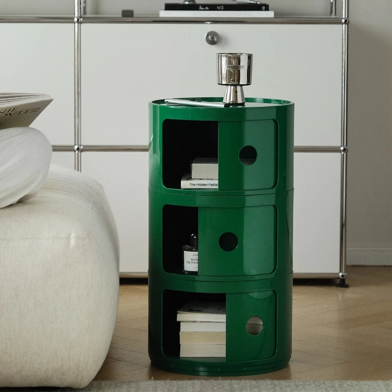 

Nordic round bedside table modern ins simple creative cabinet mini storage side cabinet