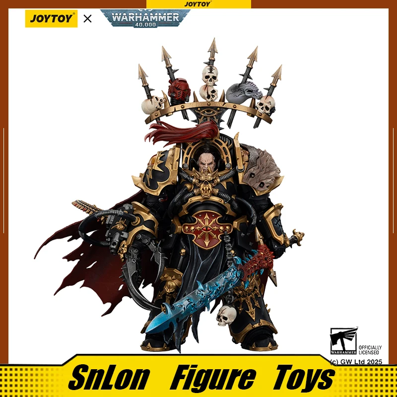 Joytoy 1/18 Action Figure Warhammer 40K Black Legion Abaddon The Despoiler Chosen Anime Model Toy For Collection Kit-image