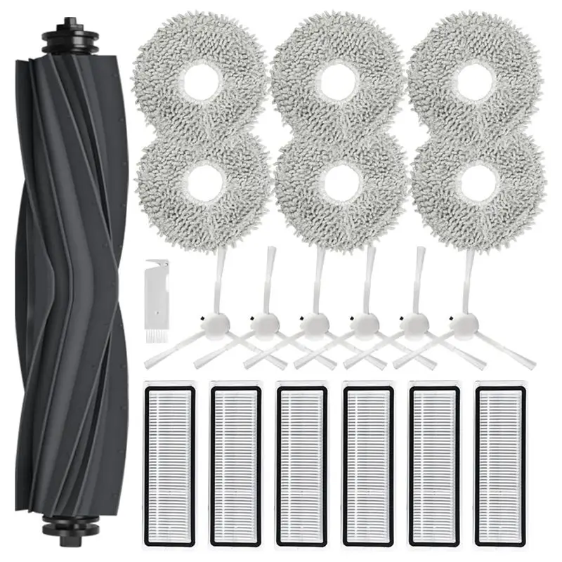 AEE8-For Dreame L10S Ultra/ L10 Ultra/ L10S Pro, Replacement Parts For Xiaomi X10 Plus Main Side Brush Hepa Filters Mop Pads
