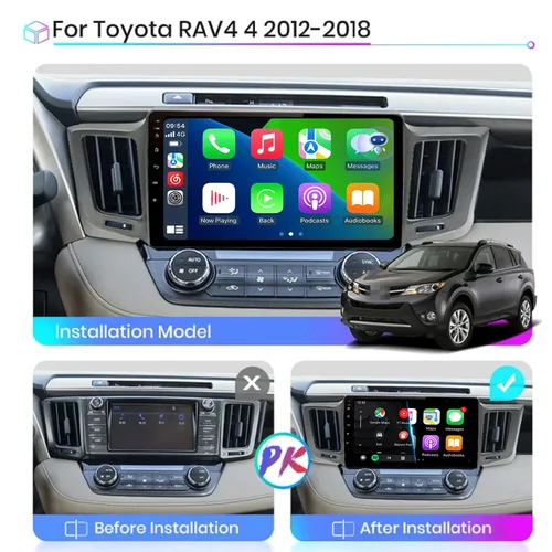 Imagen 2 del producto Android 15 Radio del coche para Toyota RAV4 RAV 4 2013 - 2017 reproductor de vídeo Multimedia 4G Carplay GPS unidad principal estéreo Auto WIFI + 4G
