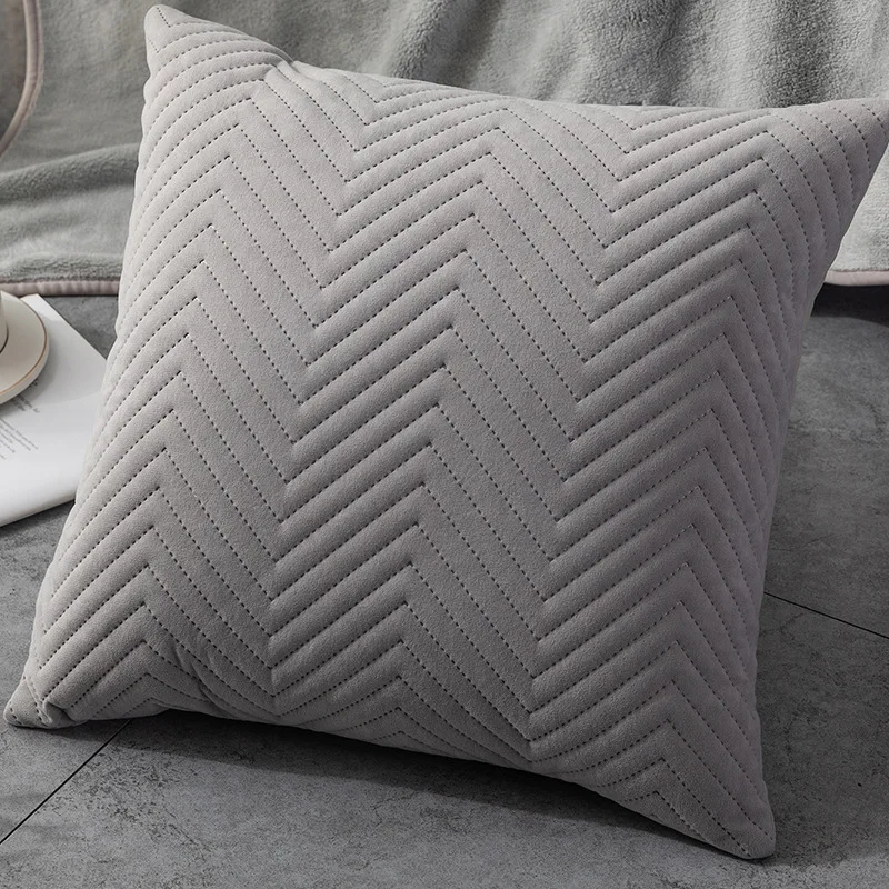 Quilted Velvet Pillow Cover 15