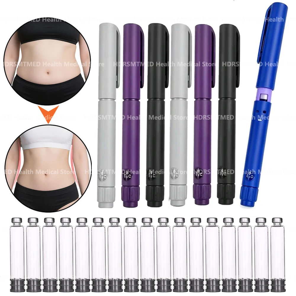 Disposable Rotary Push Sterile Injection Pen Insulin Injection Pen Adjustable Growth Hormone Dose 60U with 3ml Cartridges view 2