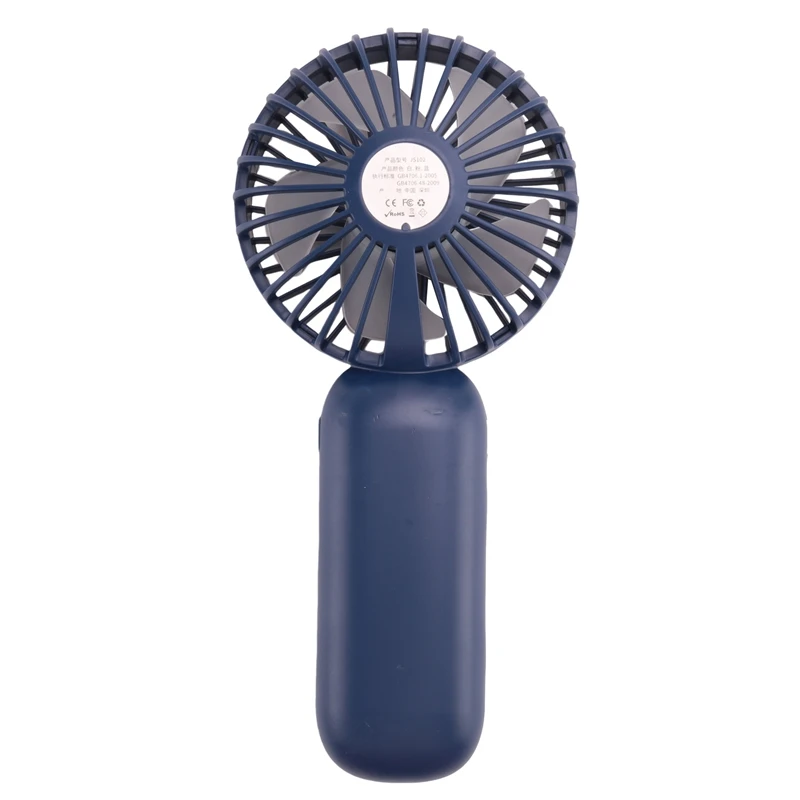 Ventilador portátil de mano USB, miniventilador recargable con pantalla Digital, Enfriador de aire perezoso para exteriores, hogar y oficina