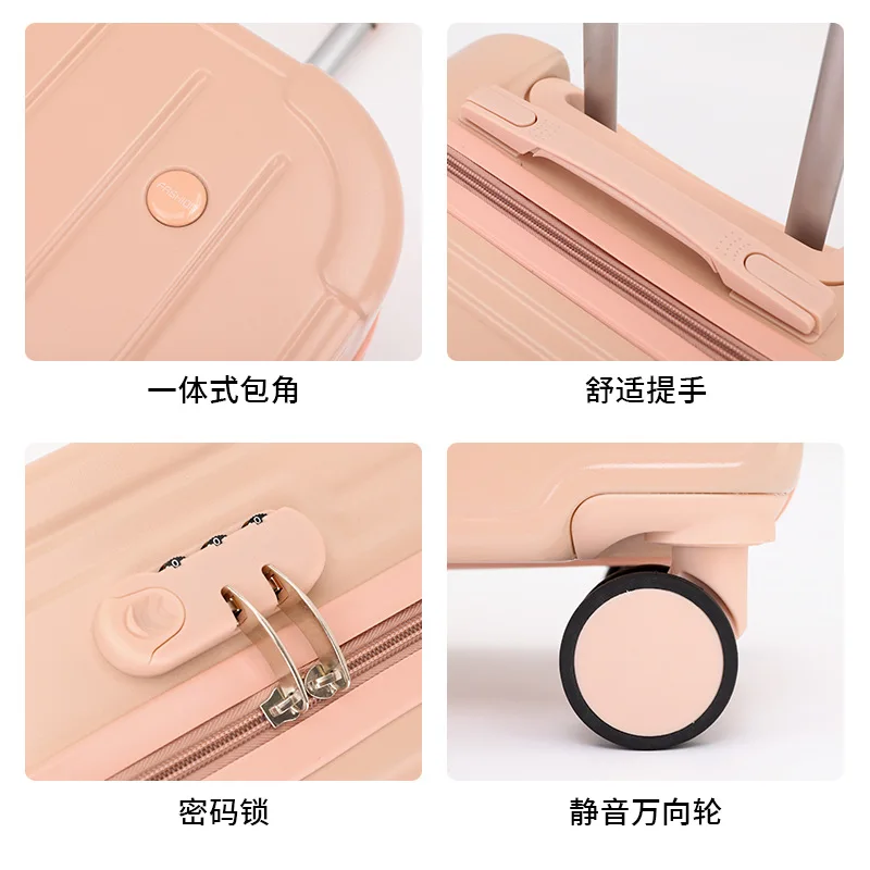 Luggage for Women Small 18 Inch Suitcase Small Lightweight Trolley Case New Boarding Code Box Silent Spinner Wheels